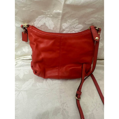 Pre-loved Coach Red Leath Crossbody bag Very good cond B-289