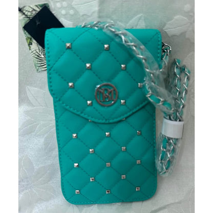 Badgley Mischka Quilted Studd Crossbodywith phone pkt B162