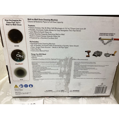 RIDGID K9-12 FlexShaft Drain Cleaner 30 ft Flexible Enclosed Cable T-263