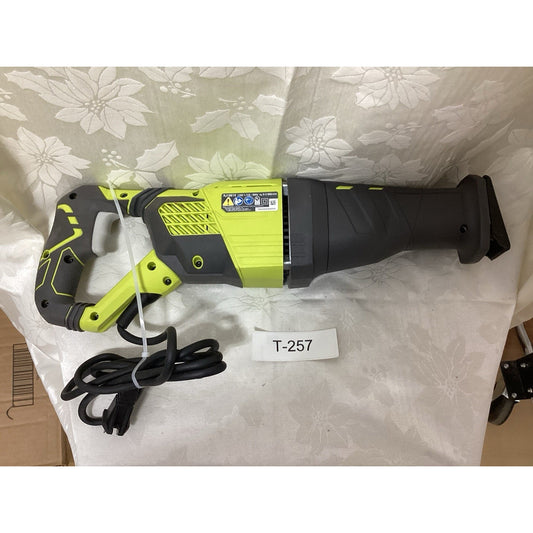 Ryobi Reciprocating Saw Corded Electric Green Black Tool T-257