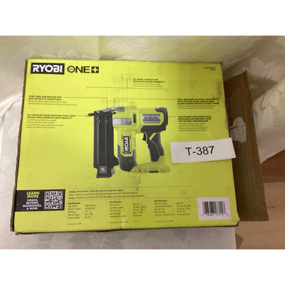 Ryobi ONE+ 18V Cordless 18GA Brad Nailer Nail Gun P321 AirStrike T-387