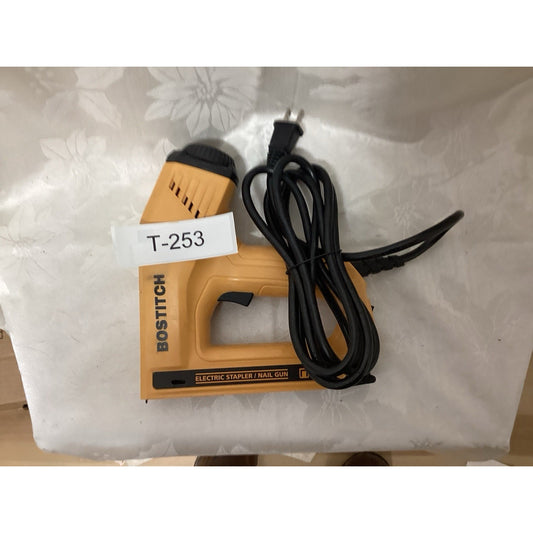 Bostitch T-253 Corded Electric Stapler/Nail Gun Yellow/Black