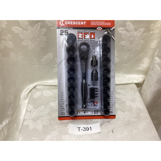 25pc Crescent Wrench Set T-391
