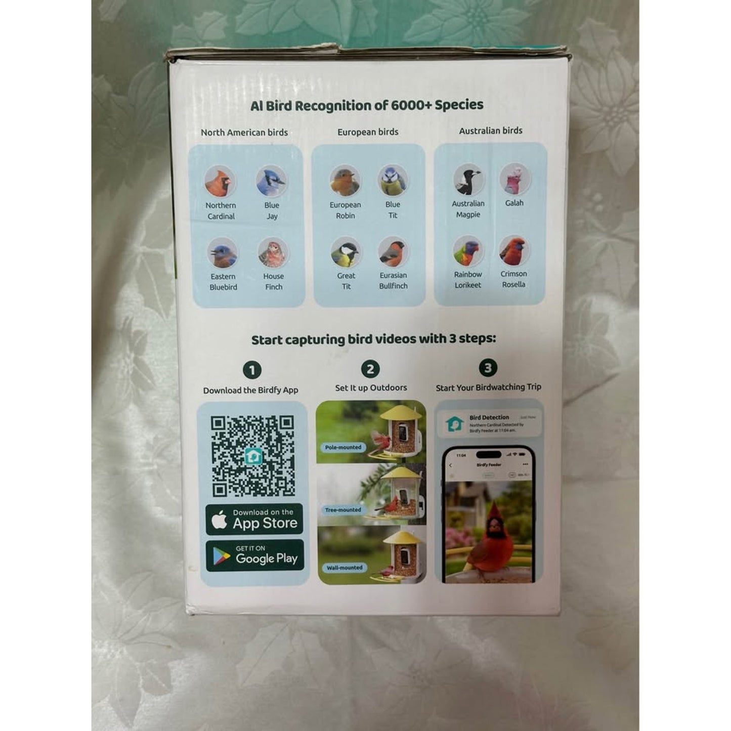 Birdfy AI Bird Feeder Camera w/ Lifetime Free AI