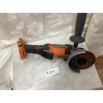 RIDGID Cordless Angle Grinder Rotary/Circular 4 1/2 in Orange/Black/Gray T-311