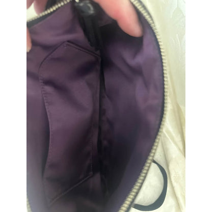 Pre-loved Coach Black Silver Signature C Crossbody Bag B-316