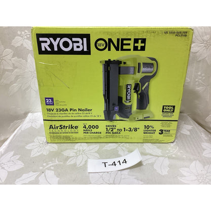 RYOBI ONE 18V Cordless Airstrike 23-Gauge Pin Nailer OPEN BOX BRANDNEW T-414