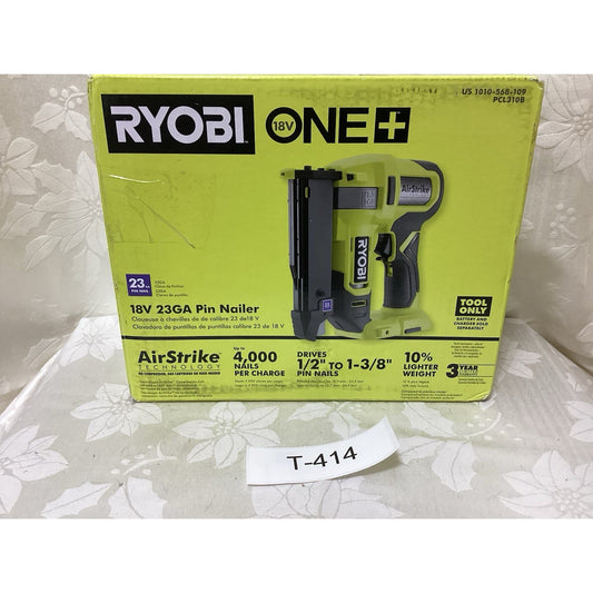 RYOBI ONE 18V Cordless Airstrike 23-Gauge Pin Nailer OPEN BOX BRANDNEW T-414