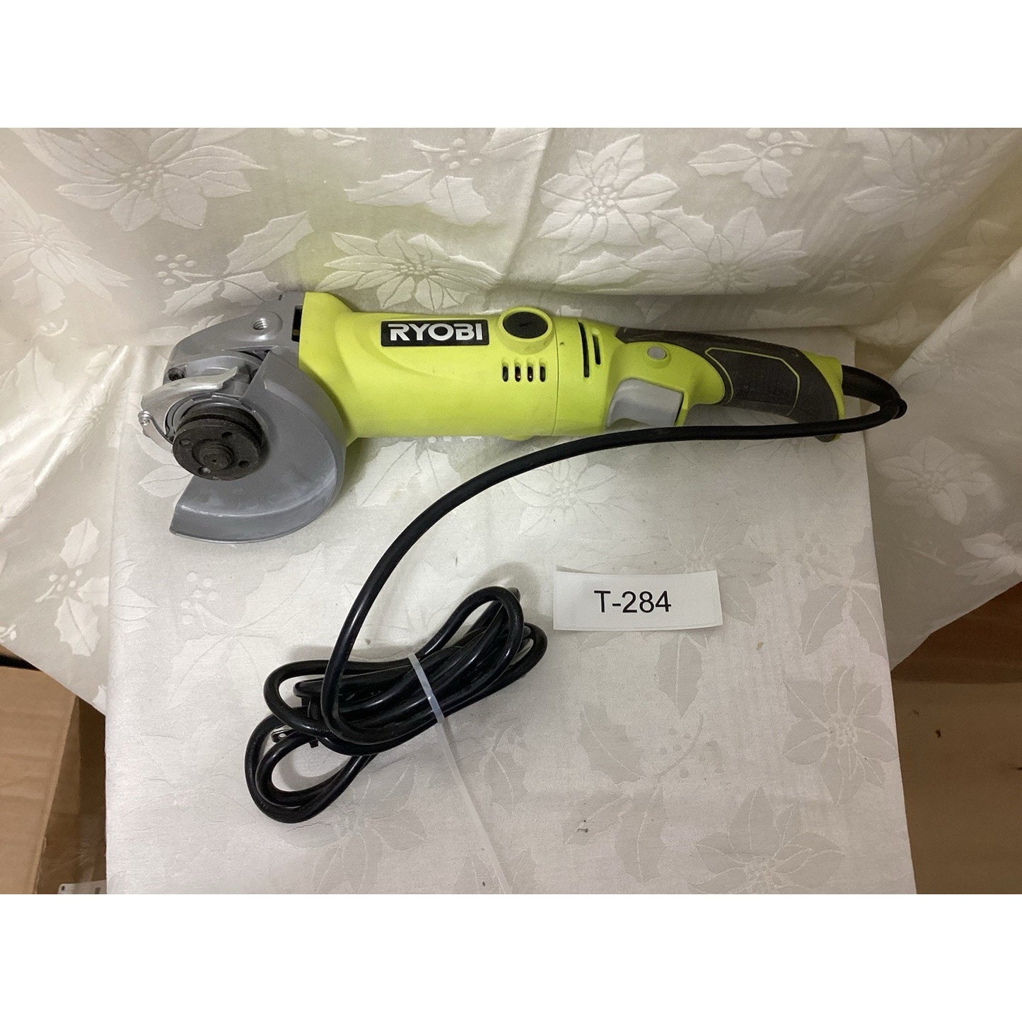 Ryobi Corded Electric Angle Grinder Rotary/Circular Green/Gray/Black T-284