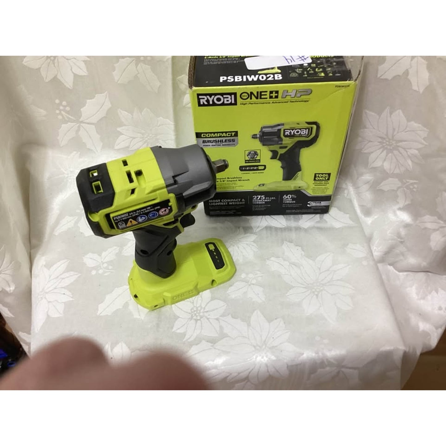 Ryobi ONE+ HP Compact Brushless 3/8" Impact Wrench PSBIWO2B T-596no reply to is this availabl