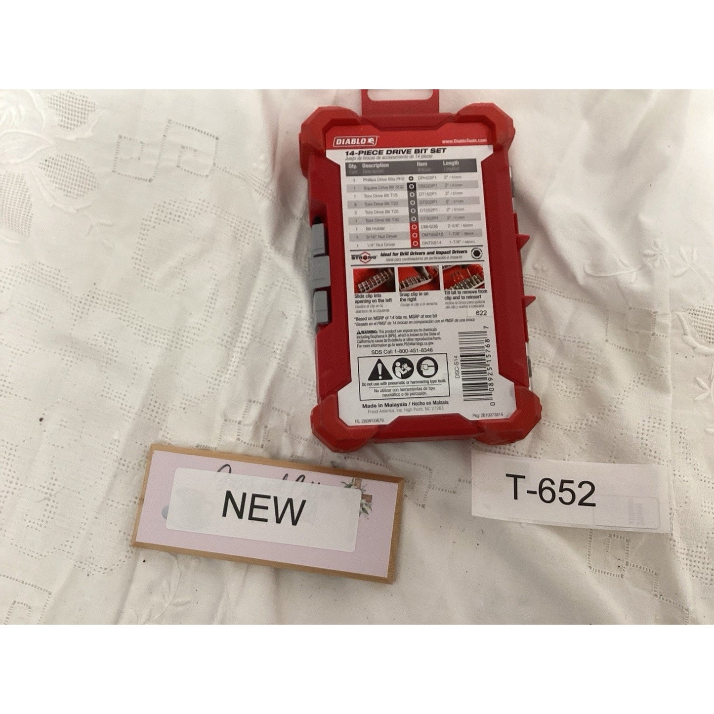 Diablo Max Torque Drive Bits t-652