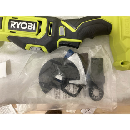 Ryobi PCL430B 18V Li-Ion Oscillating Tool, Green/Black, Variable Speed T-221
