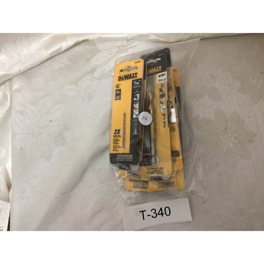 New DeWalt Titanium Drill Bits T340