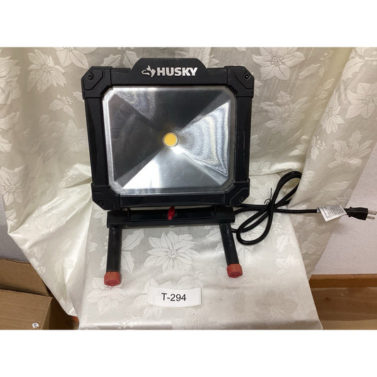 Husky LED Portable Corded Worklight 120V Black Plastic/Metal T-294