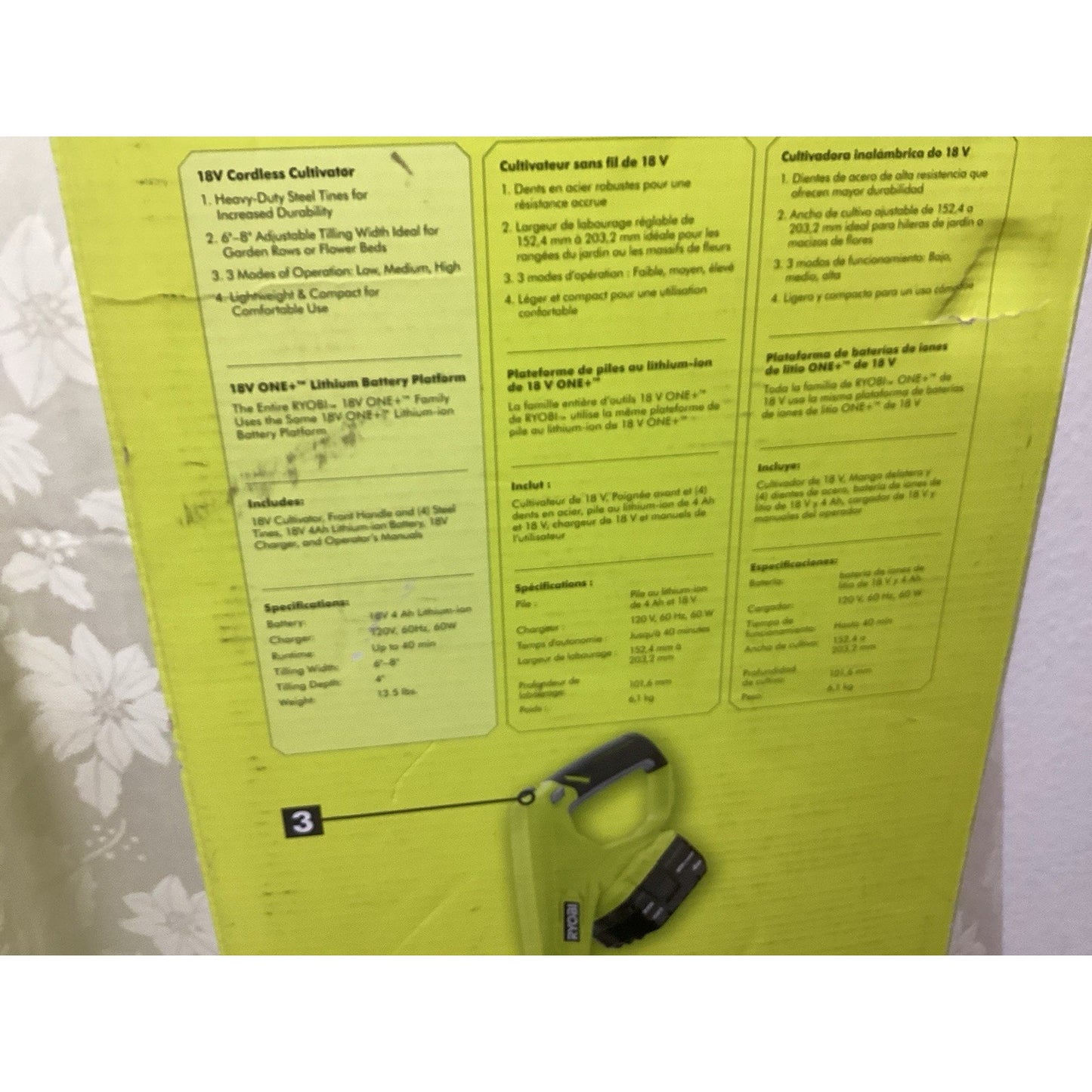 RYOBI ONE 18V Cordless Airstrike 23-Gauge Pin Nailer OPEN BOX BRANDNEW T-414