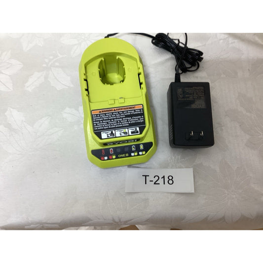 Ryobi ONE+ Green Battery Charger Dock with Power Adapter Cord, 1-Battery T-218