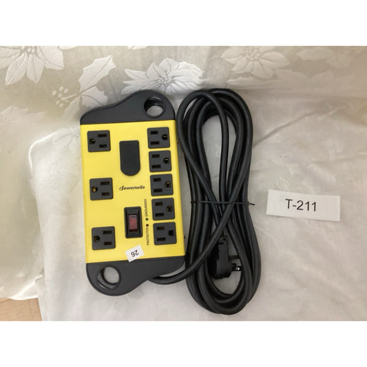 DEWENWILS 8-Outlet Power Strip 15ft Cord Lighted Switch Type B T-211