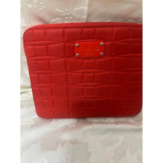Preloved Kate Spade Red Quilted tablet Sleeve. B-297