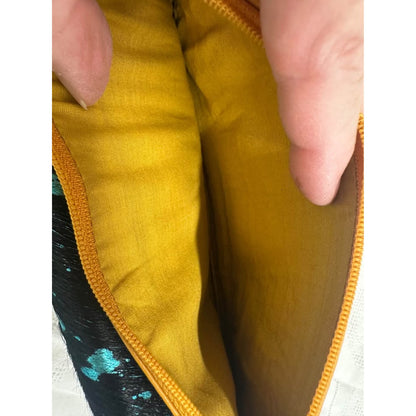 Pre-loved Myra Bag Wallet Must Yellow Black Turq SplaT B-333