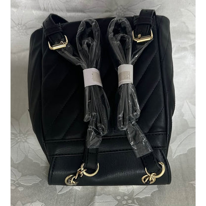 NEW Bebe Black Quilted Mini Backpack B155